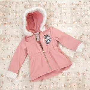 ✨Free✨ Unicorn Hooded Jacket with Fur Trim